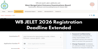 WB JELET 2026 Registration Deadline Extended to April 11; Apply Online